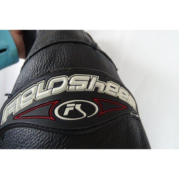 Fieldsheer Padded Black/Grey Leather Padded Motorcycle Jacket Track Pad II Sz 10 - Picture 6 of 7